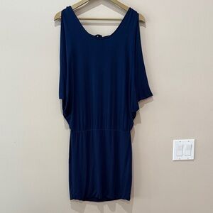 Young Fabulous & Broke Elegant Navy Blue Backless Women's Dress in size M